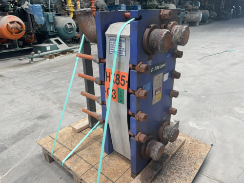 149 sq.ft., Alfa-Laval #M10-BWFDR, Plate Heat Exchanger, 150/250 psi @ 176&deg;F, (30) plates, 2001