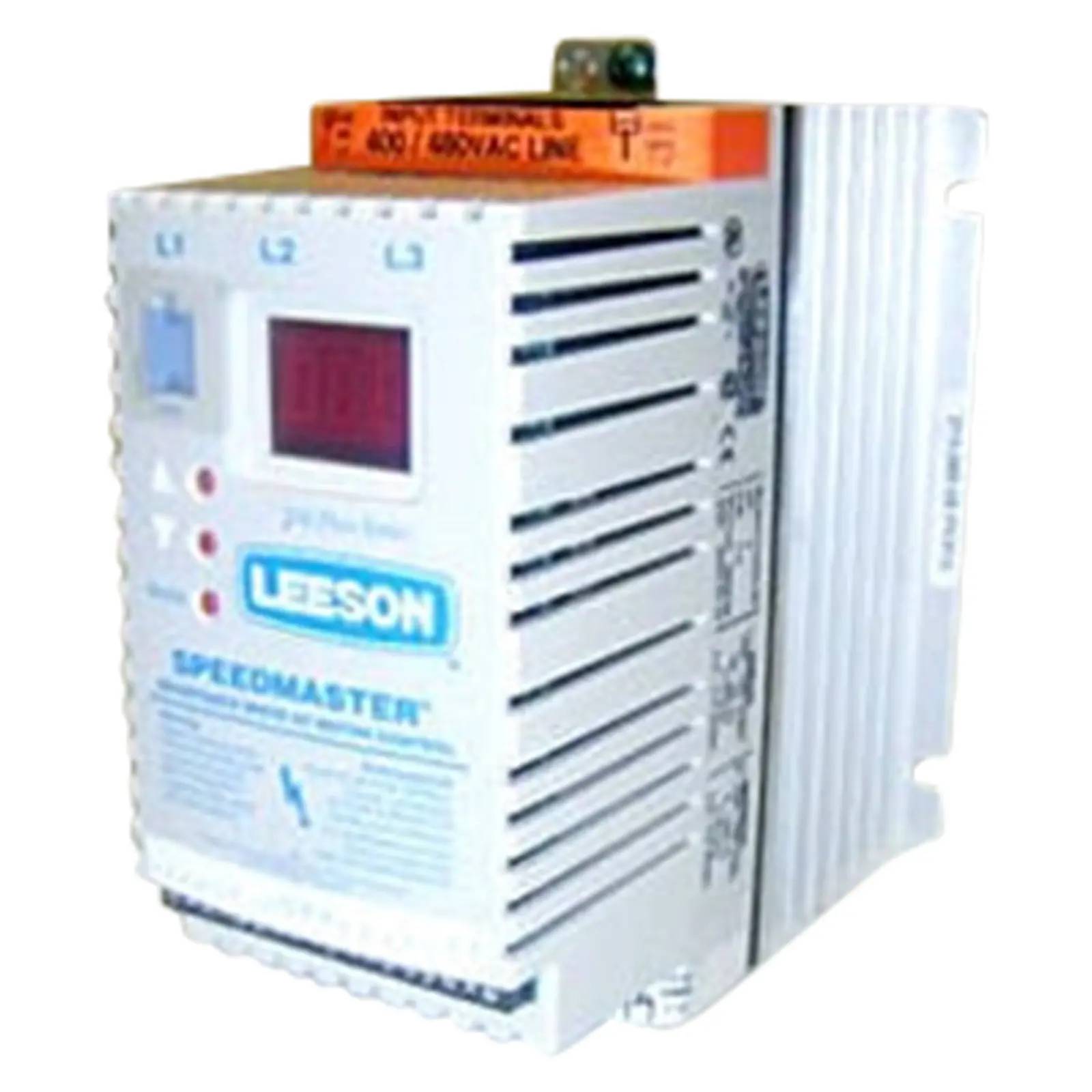 2 HP Leeson #174462, speedmaster sm plus series ac varia, 400/480 Volt, 50/60 Hz., 3PH