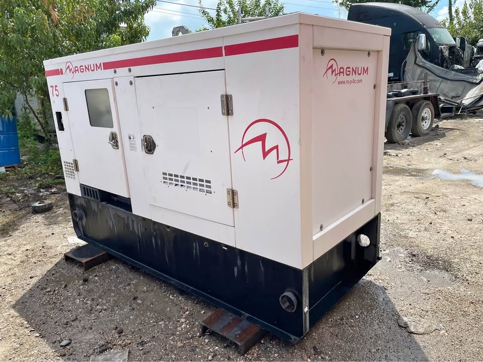 72 KW Magnum #MMG75, diesel generator set, 208-480 Volts, 3 phase, John Deere 4045TF285 engine, 18,207 hours