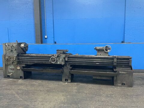 20" x 123" Summit #20-4X20, engine lathe, 12" 3-jaw chuck, 4" bore, tail stock, 3 Ph., 440 V.