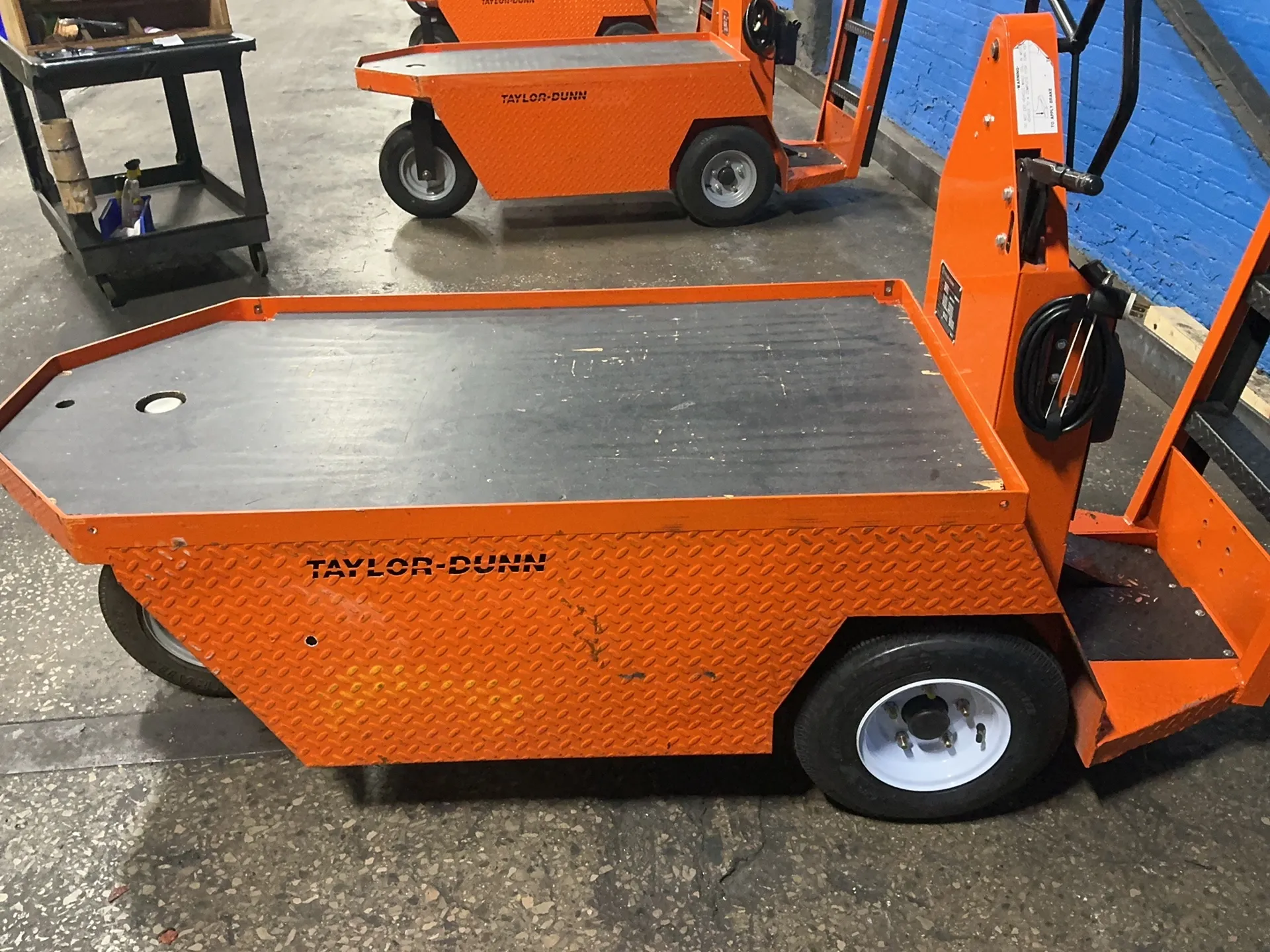 Taylor-Dunn #SC-100-24, electric stock chaser cart, 30" x 59" bed, 1,000 lb., 24 V., 2011