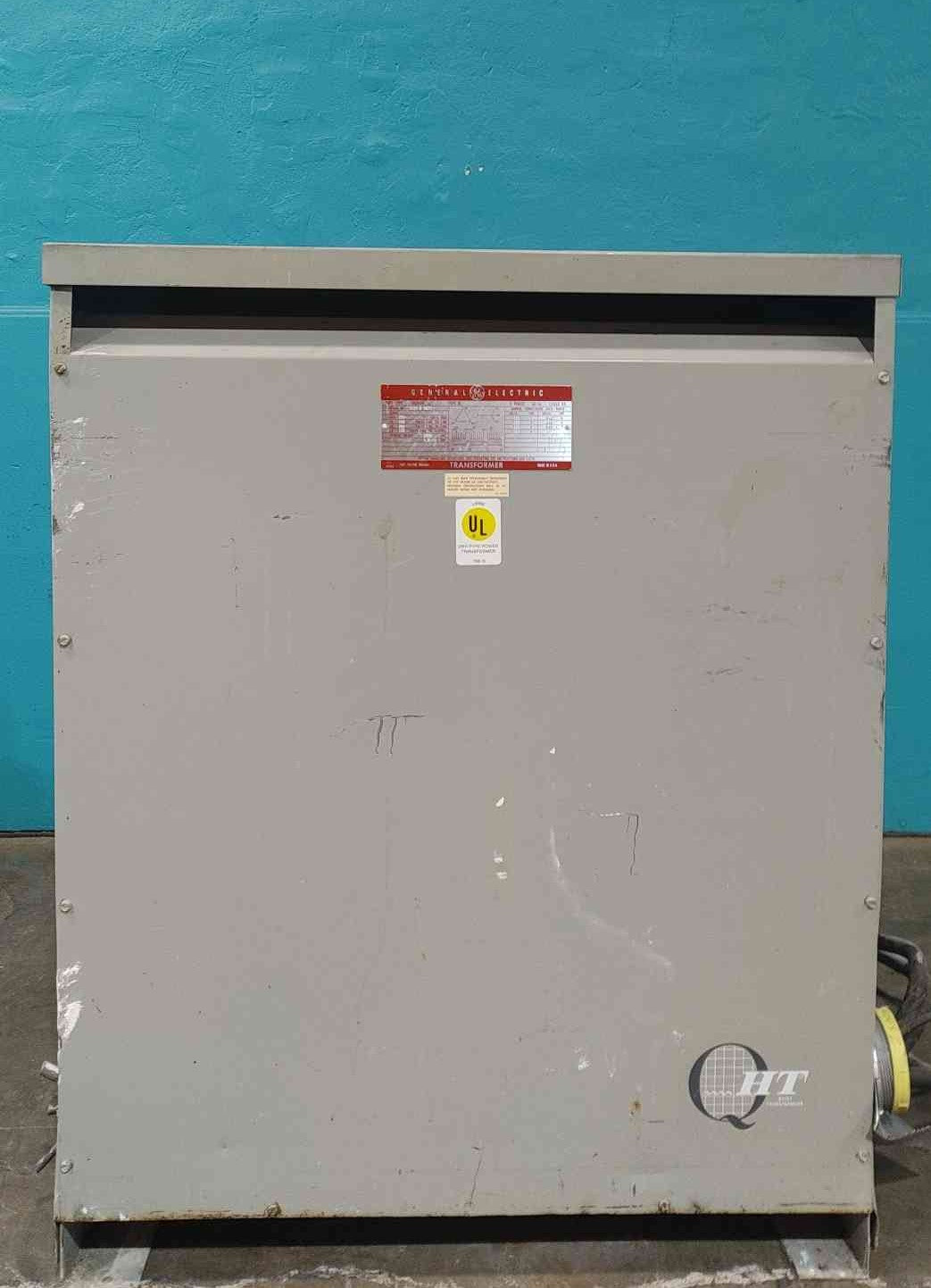 225 KVA 480 Delta Primary, 208Y/120 Secondary, General Electric #9T23B3877, Dry Type Transformer, 3 Phase