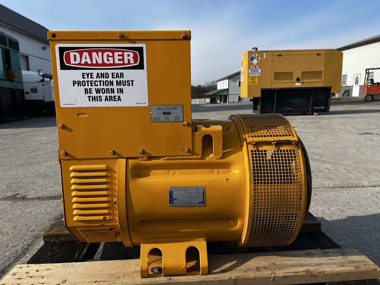 75 KW Mecc Alte Spa #ECN-34-SA/4, generator end, 120 to 480 Volts reconnectable, 12 wire, 240 hours, 1999