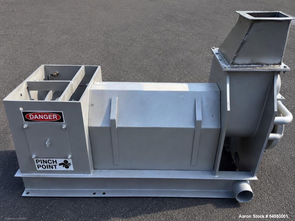 Vincent #CP-6, horizontal Dewatering Screw Press, 6" diameter x 32" screw, 300-1,000 lb./hr., 20 RPM, 5 HP