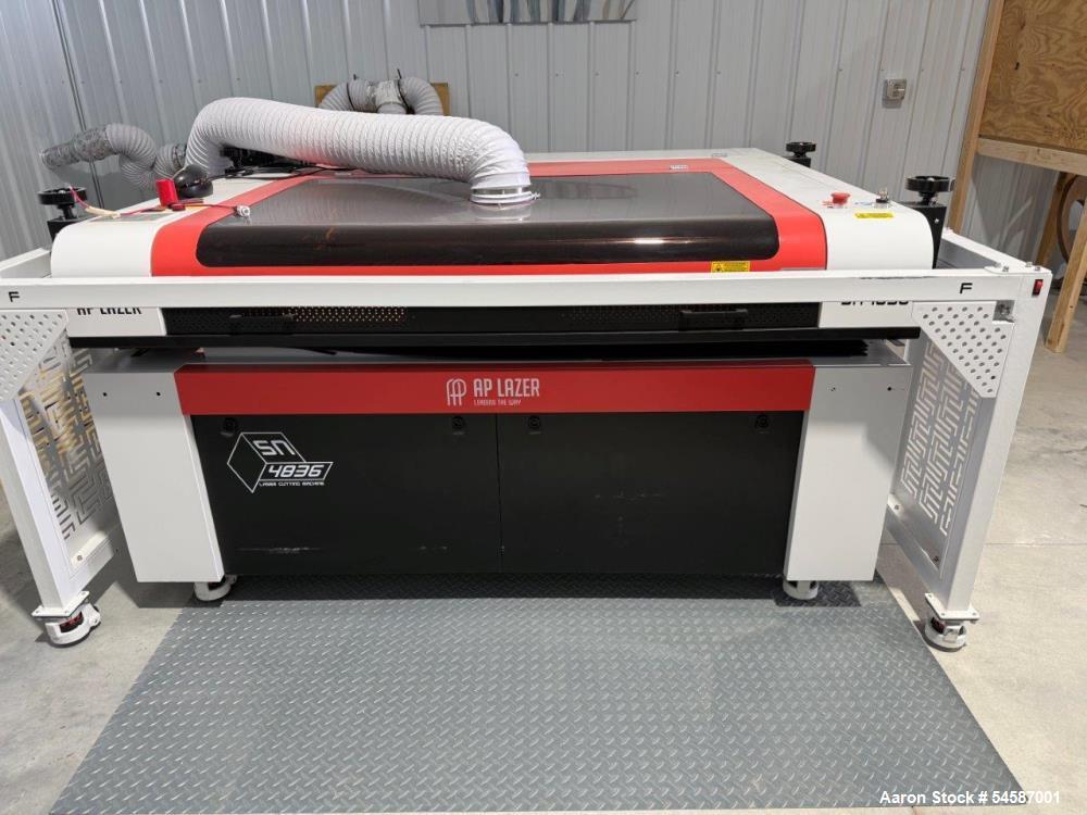 Associated Pacific Lazer #SN4836DLR, Laser Engraver, 100 watt CO2, 48" x 36" engraving area, 50" per second