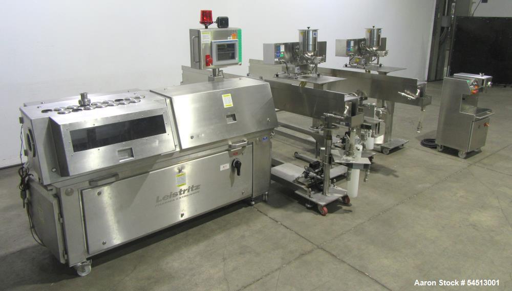 0.71" Leistritz #ZSE18HPe-PH-40D, Twin Screw Co-Rotating Extrusion Line, 40:1 L/D, 1200 RPM, 9.4 kW, Thermo
