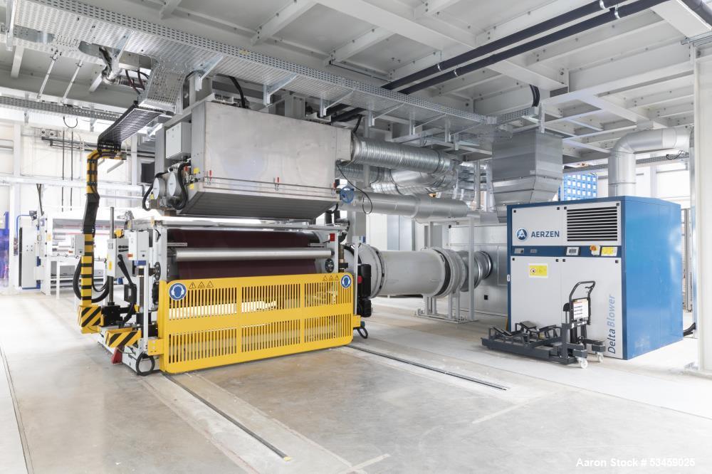 3.94" Reifenhauser #RT1101-1-100-30D, Meltblown Non-Woven Extrusion Line, 30:1 L/D, 63" die head, 80