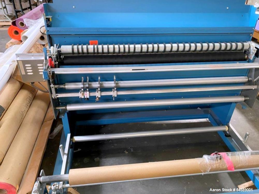 60" Rosenthal #SM-60-UBZ, Sheeter, powered feed rolls, adjustable roll gap, variable speed drive, scissor