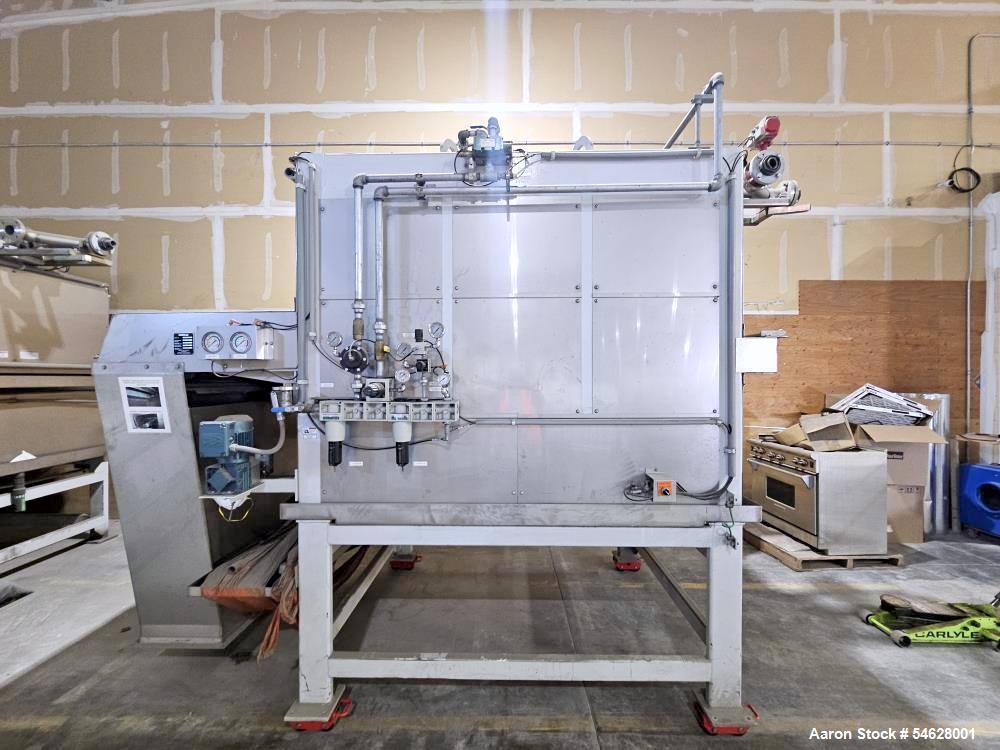 24 sq.ft. Oberlin #OPF-24, automatic horizontal Pressure Filter, 960 GPM, 45 PSI. @ 160°F, 115 PSI. air