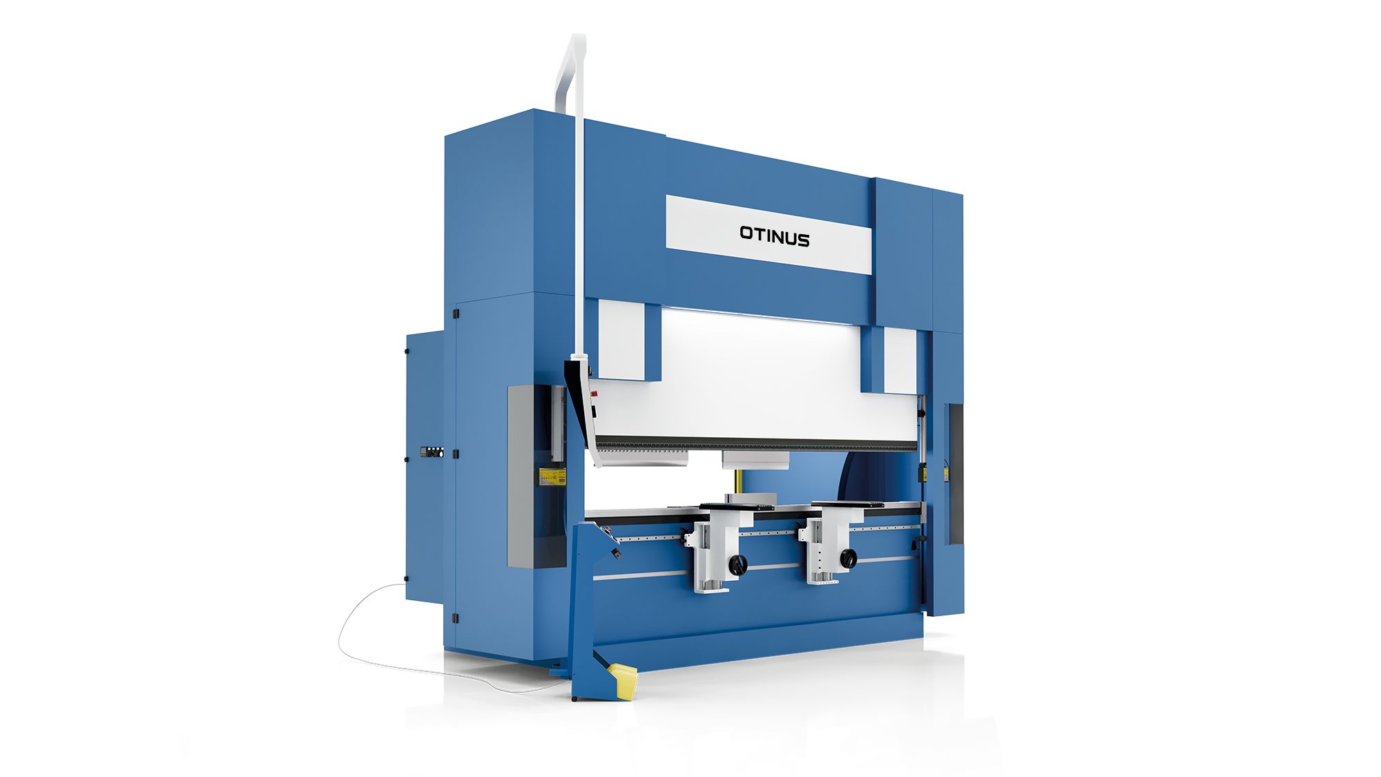 243 Ton, Otinus #PBO-3722-DA66T, CNC hydraulic press brake, 12' overall, 126" between columns, 10" stroke