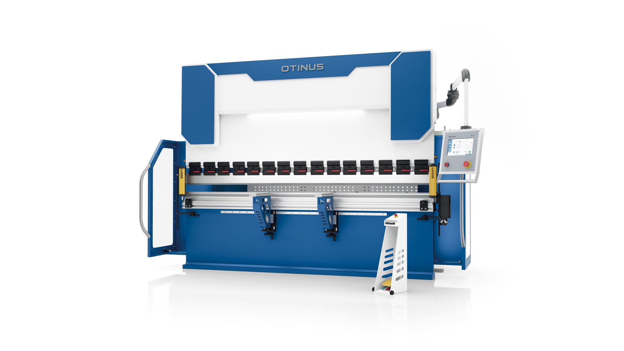 44 Ton, Otinus #PBO-1604-OT41, CNC press brake, 5.2' overall, 3.94" stroke, 13.4" daylight, 7.87" throat, 5.4