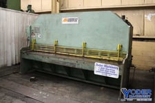 3/8" x 12' American #Hercules, hydraulic shear, 36" FOPBG, 10 hold downs, 25 HP, #67931