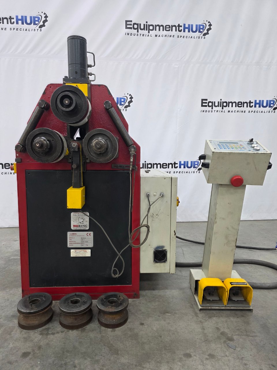 2" x 2" x 1/4" Tauring #Delta-50, CNC-C Plus 3 roll angle bender, 1.97" roll shaft diameter, 2009
