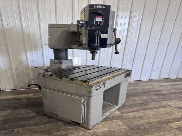 2' -6" DoAll #DTR-28, articulating jacknife drill, 3 HP, power head elevbation, power arm clamping, tapping