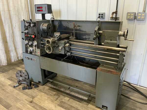 13" x 40" Enco #111-3100, engine lathe, 8" swing over cross slide, 3-jaw 6" chuck, 2-Axis digital read out
