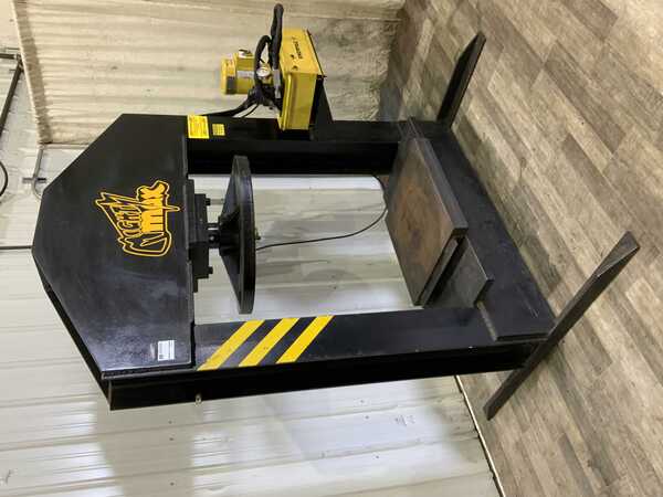 150 Ton, ITE #Mighty-Max, H-frame hydraulic tire press, 18" stroke, 1.5 HP, single hand up down lever Control