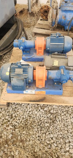 20 GPM, Viking #HJ4195, rotary gear slurry pump, 3 HP, WEG 182/4T motor, 2018, new (2 available)