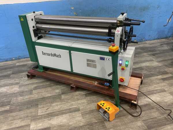 4.3' x 3/16" Bernardo #ESR-1300X4.5, initial pinch plate roll, manual front/rear roll adjustment, 2 HP, 2025
