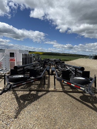 4" x 20' Dynacorp Self Supported Flare Stack, shot tube ignition, single wheel trailer mounted, 2011 (3