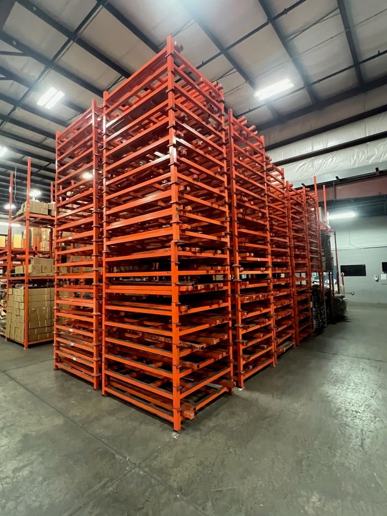 48" x 60" Portable Stack Rack, 60" T posts (4)-(selling in lots of 100)