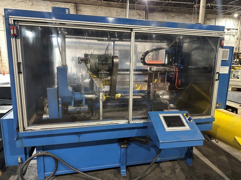 Hi-Lite #FPI, 4-Axis tube (id) polishing cell, Aleen Bradley servos