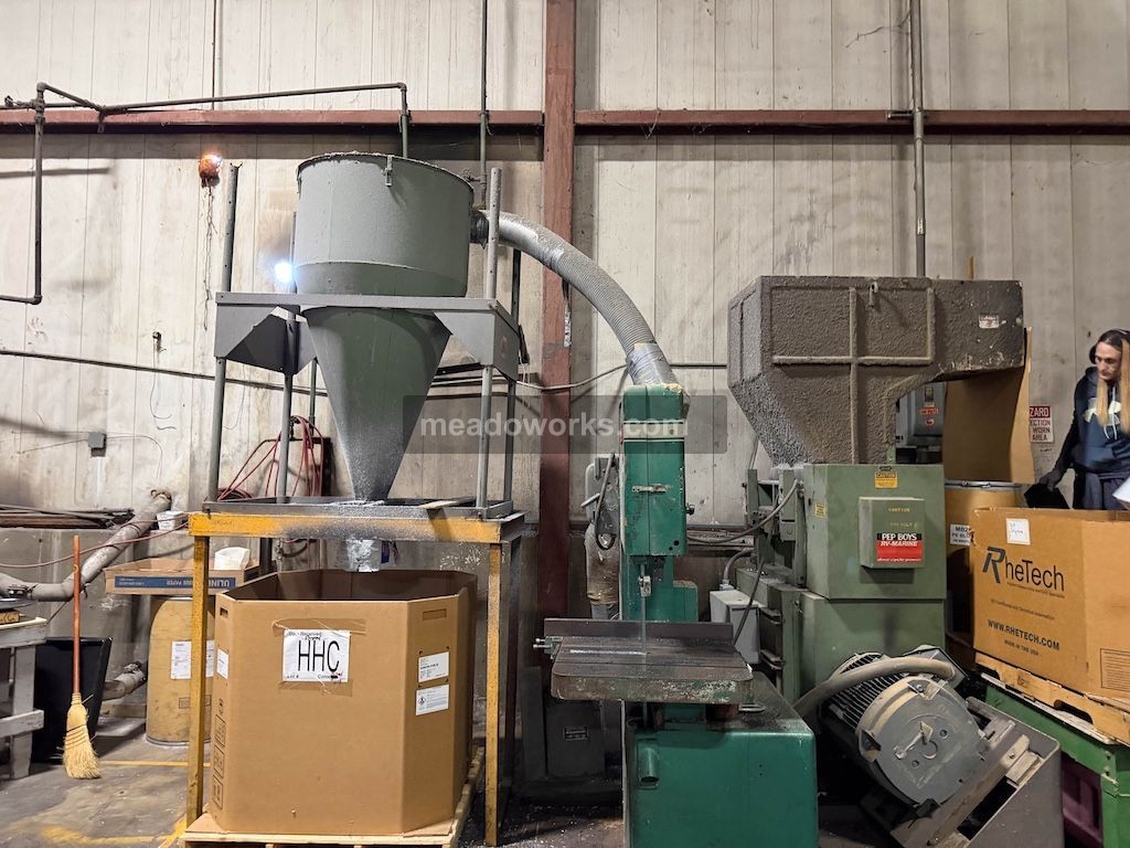 Granulator, 100 HP, blower & cyclone