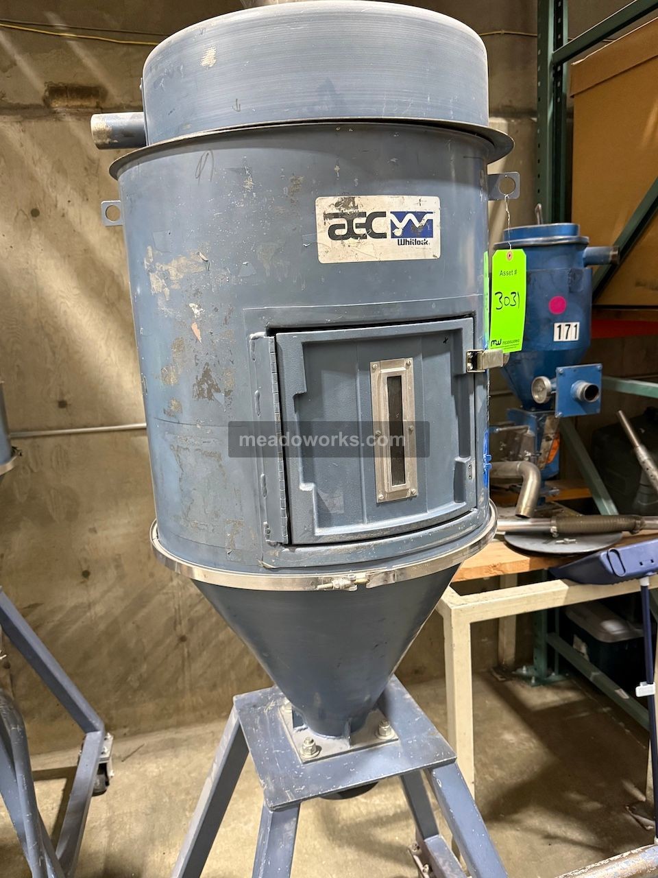 Whitlock #DH-4.0FI, Drying Hopper, 4 cu.ft. capacity, sight glass door