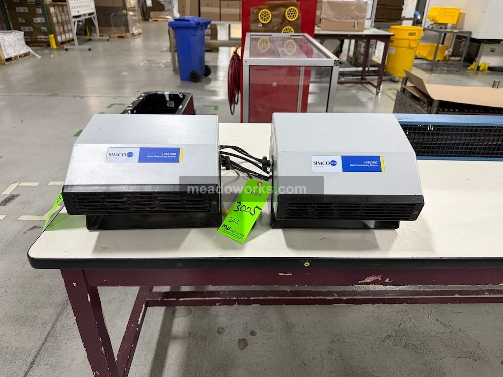 Simco #I-VSE-5000, Static Neutralizing Blowers, (2 available)