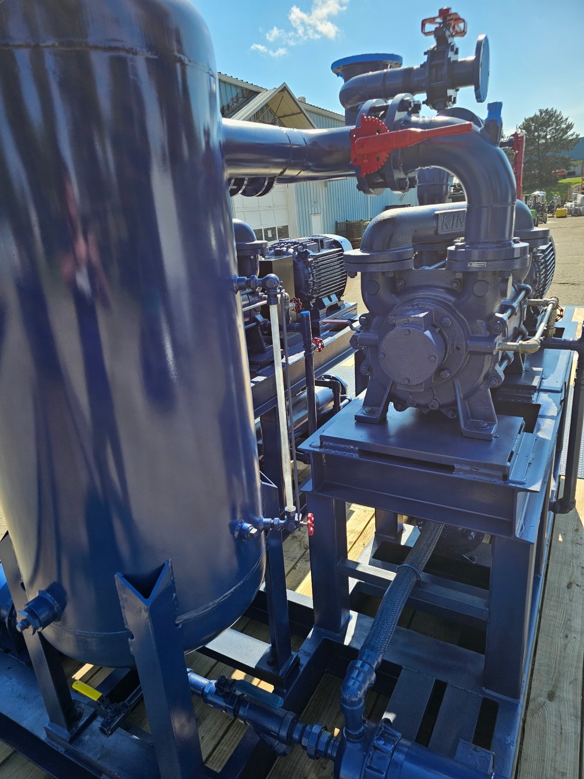 1100 CFM, Kinney #KLRC-550, Dual Liquid Ring Vacuum System, Stainless Steel, explosion proof, new