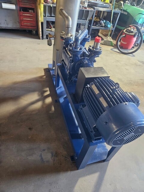 300 CFM, Sihi #LPH-55320, Liquid Ring Vacuum System, Stainless Steel, explosion proof, new