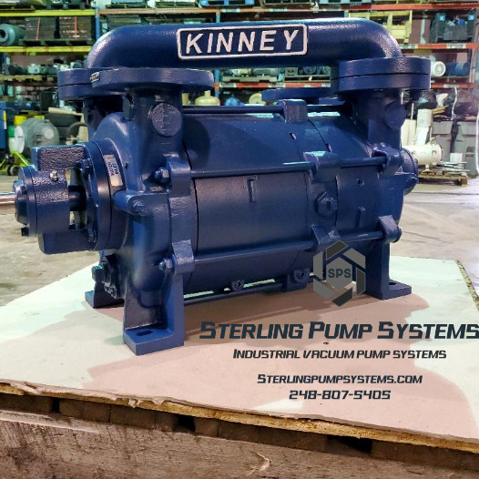 325 CFM, Kinney #KLR-300, Liquid Ring Vacuum Pump, Stainless Steel, flushing mechanical seals, new (2
