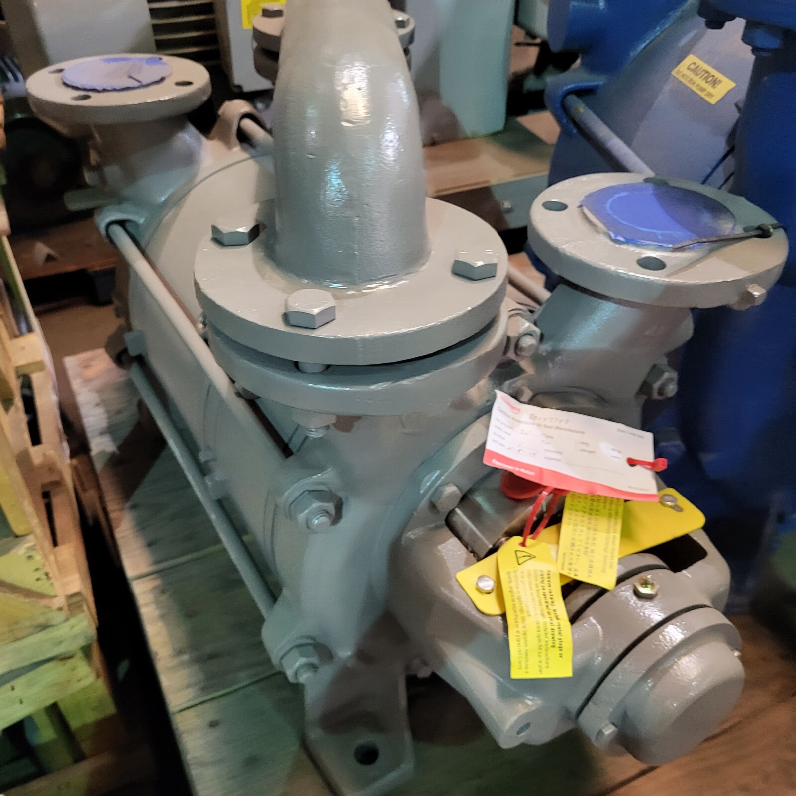 Sihi #LPH-65320, Liquid Ring Vacuum Pump, Stainless Steel, 29" HgV, external flushing seals