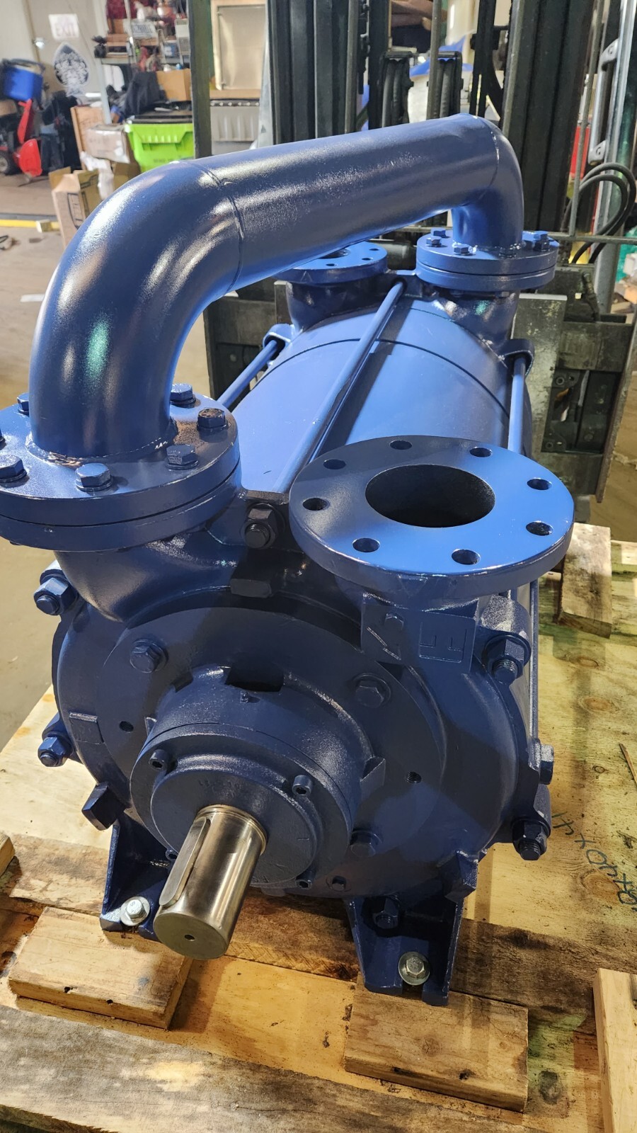 950 CFM, Travaini #TRHE-100-1600, Two Stage Liquid Ring Vacuum Pump, 29" HgV, new