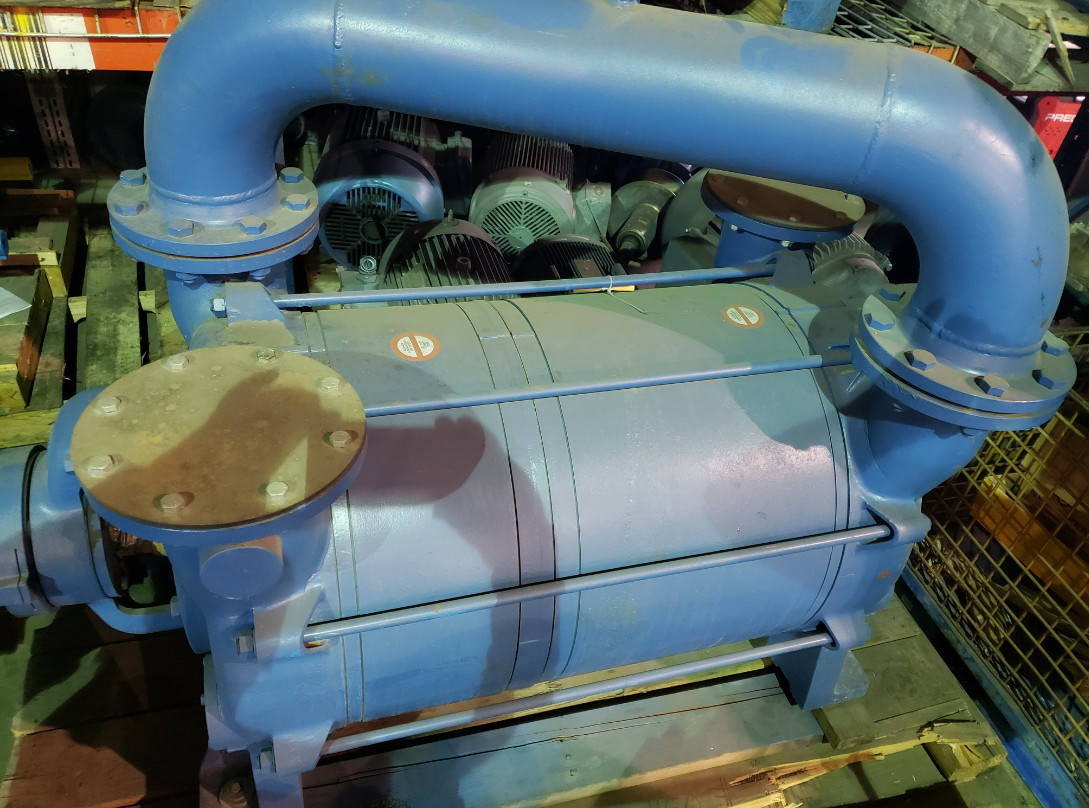 1600 CFM, Sihi #LPH-85353, Liquid Ring Vacuum Pump, Carbon Steel, oil bath sealed (2 available)