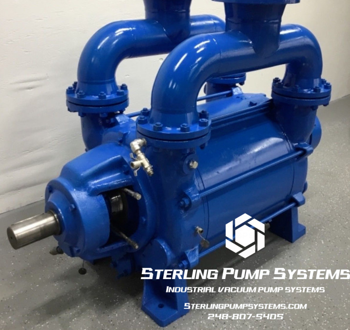 1700 -2200 CFM, Sihi #LPH-80557, Liquid Ring Vacuum Pump, 316 Stainless Steel