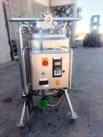 66 gallon DCI, Stainless Steel Jacketed & Agitated Mix Tank, 45 psi @ 302°F internal, 15 psi @ 302°F