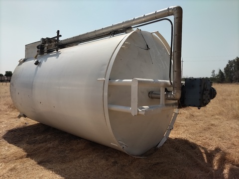 5,000 gallon Cherry Burrell #SVW, Stainless Steel Jacketed Tank, 7.5' inside diameter x 14' H, scraped