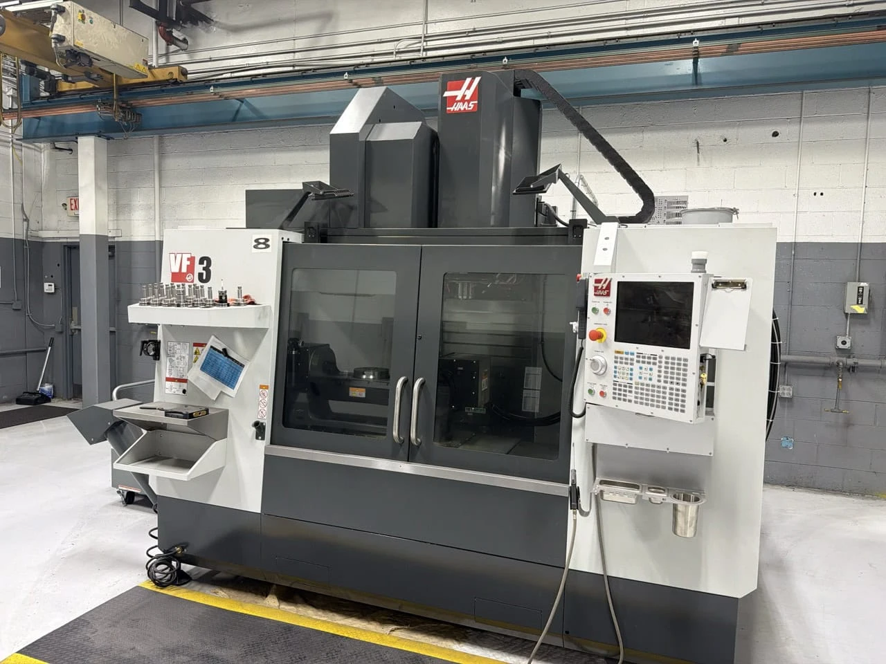 Haas #VF-3, CNC Vertical Machining Center, 40" X, 20" Y, 25" Z, 48" x 18" table, 30 HP, 15,000 RPM, CAT 40