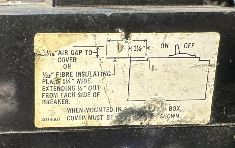 Square D Co., Fixed-Trip, Non-Adjustable MCCB Circuit Breaker, 2-Pole, 20A Max. Frame, 600 VAC / 250 VDC