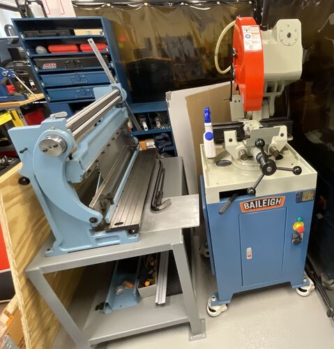 14" Baileigh #CS-350M, cold saw, 4 HP, swivel head, vise, coolant system, 2021