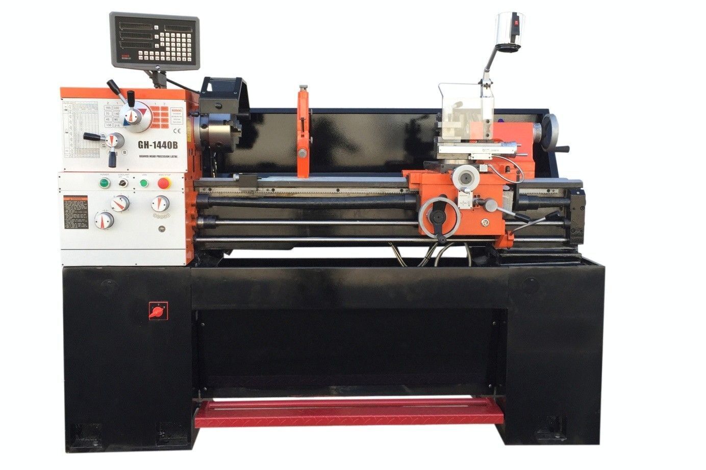 Acra #1440B, precision lathe, 6" 3-jaw chuck, 8" 4-jaw chuck, steady & follow rest, coolant, 4-way tool