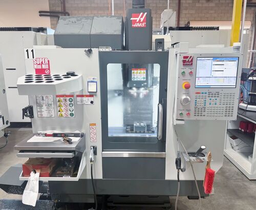 Haas #Super-Mini-Mill, vertical machining center, 16" X, 14" Y, 15" Z, 10000 RPM, 15 HP, CAT 40, 30 automatic