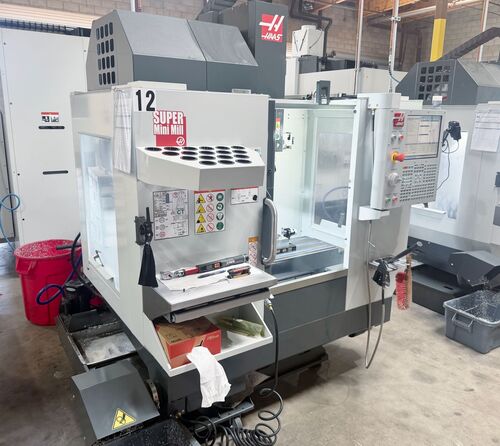 Haas #Super-Mini-Mill, vertical machining center, 16" X, 14" Y, 15" Z, 10000 RPM, 15 HP, CAT 40, 30 automatic