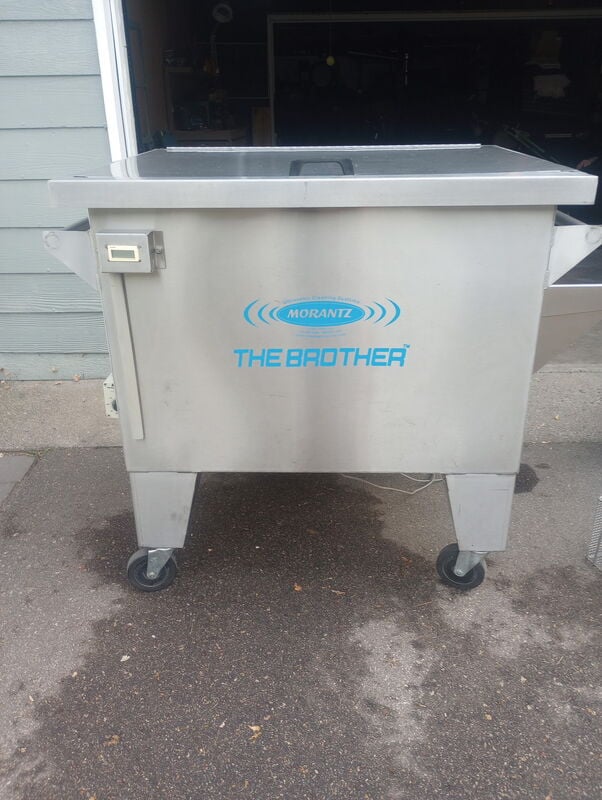 Morantz " The Brother" #Z-97, Ultrasonic parts cleaner, 97 gallon, 26" x40" x24" tank, casters