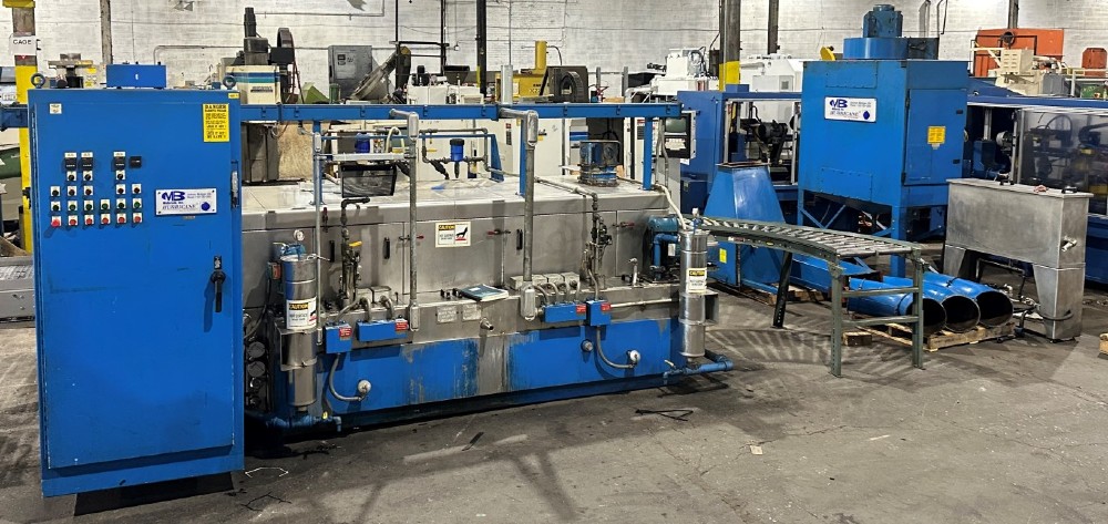Midbrook, 10" x 30" x 13' conveyorized parts washer, stainless, 3-stage
