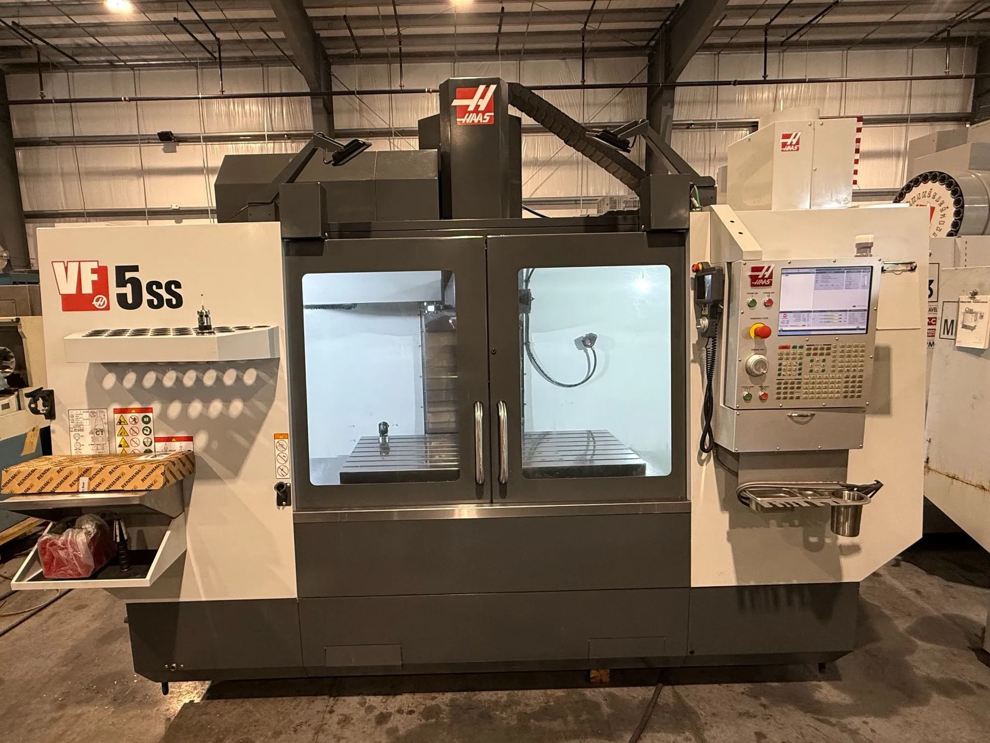 Haas #VF-5SS, CNC vertical machining center, 30 automatic tool changer, 50" X, 26" Y, 25" Z, 12000 RPM, #40