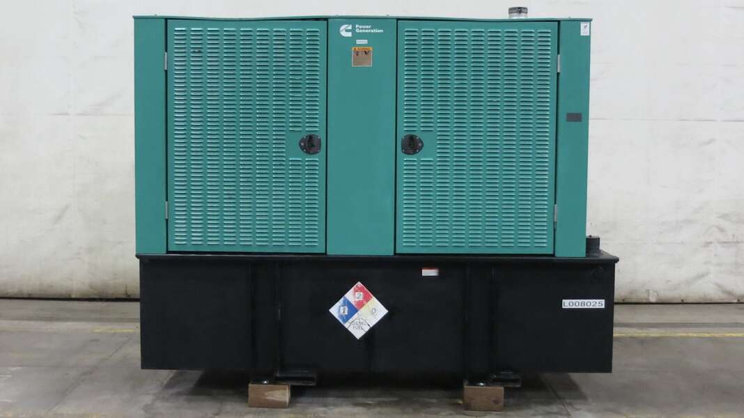 150 KW Cummins #DSGAC, diesel generator set, 277/480 Volts, 3-phase, 235 hours, 324 HP, QSB7-G5 NR3 engine
