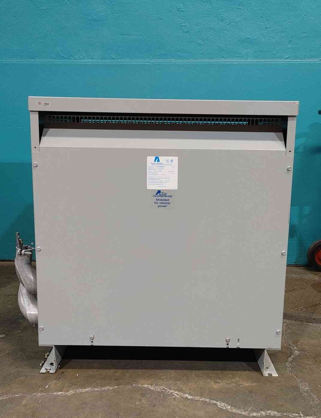 93 KVA 575 Delta Primary, 460Y/266 Secondary, Acme #DTHB0934S, Drive Isolation Transformer, 3 Phase