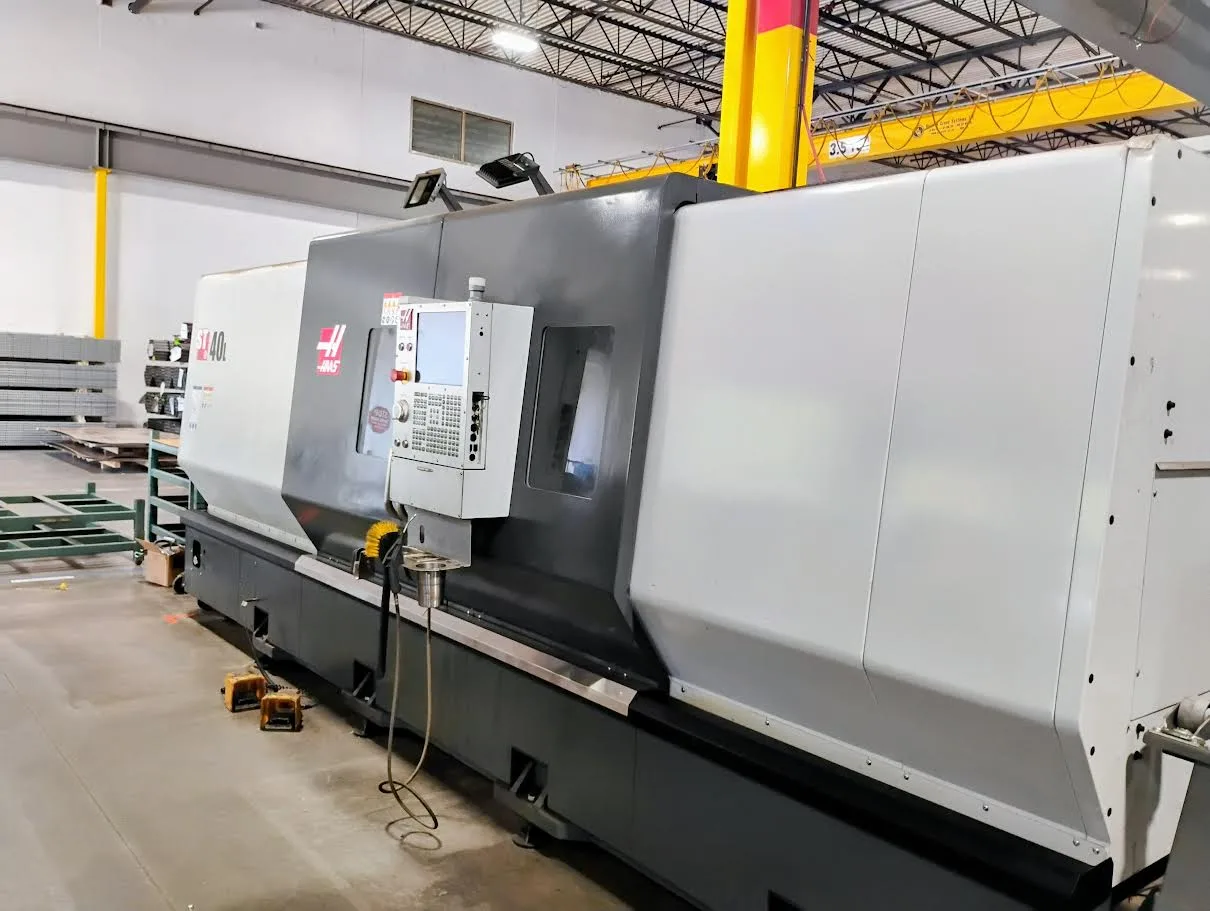 Haas #ST-40L, CNC Lathe, 20" X, 80" Y, 35.5" swing, 15" chuck, 4" bar, 80" centers, 30" turning diameter