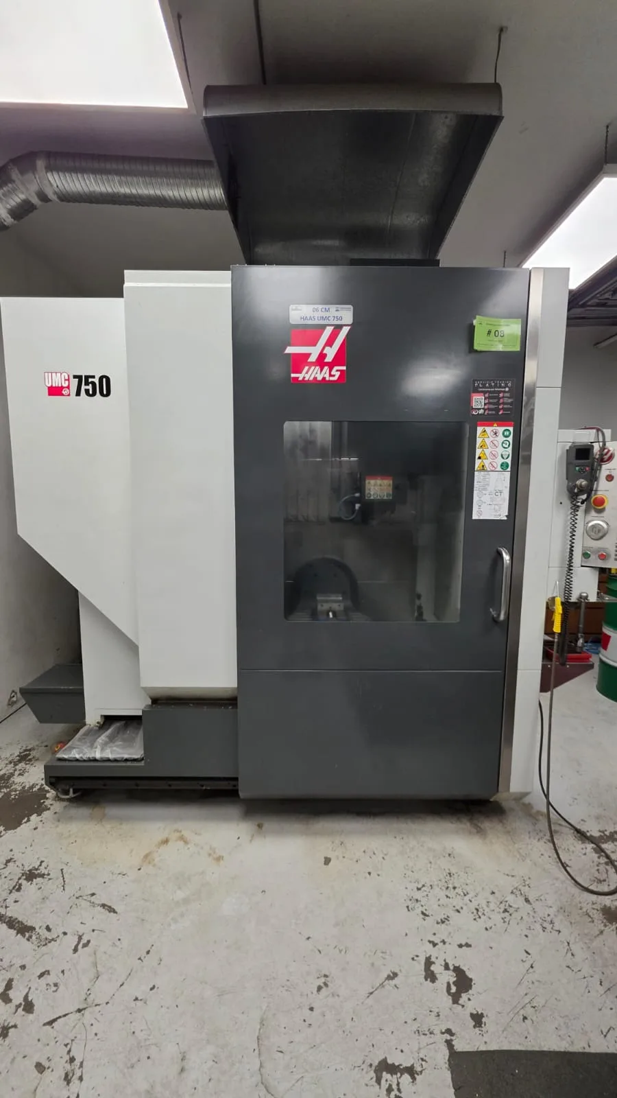 Haas #UMC-750, 5-Axis CNC Vertical Machining Center, 30" X, 20" Y, 20" Z, 8100 RPM, CAT 40, 30 HP, 30